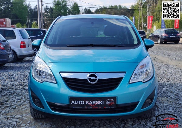 Opel Meriva cena 21500 przebieg: 202452, rok produkcji 2010 z Jeziorany małe 742